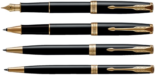 Rollerpen Parker Sonnet GT F lak zwart 1 Stuk-1