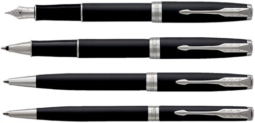 Rollerpen Parker Sonnet CT F mat zwart 1 Stuk-1
