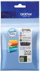 Inktcartridge Brother LC-3219XL zwart + 3 kleuren 4 Stuk
