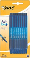 Balpen Bic soft feel clic M blauw 15 Stuk