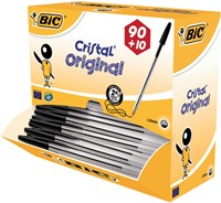Balpen Bic Cristal M zwart 100 Stuk-1