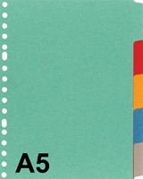 Tabblad Kangaro A5 17r P505M 5 delig ass karton 1 Set