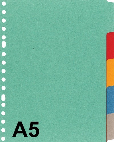 Tabblad Kangaro A5 17r P505M 5 delig ass karton 1 Set