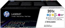 Tonercartridge HP CF253XM 201X 3 kleuren 3 Stuk