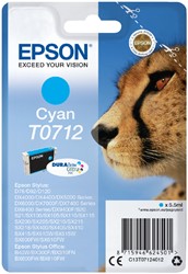 Inktcartridge Epson T0712 blauw 1 Stuk