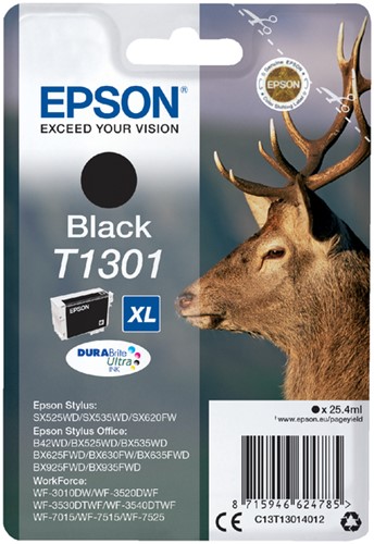 Inktcartridge Epson T1301 zwart 1 Stuk