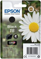 Inktcartridge Epson 18 T1801 zwart 1 Stuk