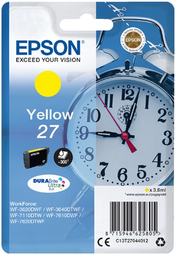 Inktcartridge Epson 27 T2704 geel 1 Stuk