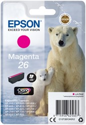 Inktcartridge Epson 26 T2613 rood 1 Stuk