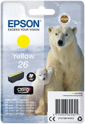 Inktcartridge Epson 26 T2614 geel 1 Stuk