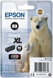 Inktcartridge Epson 26XL T2631 foto zwart 1 Stuk