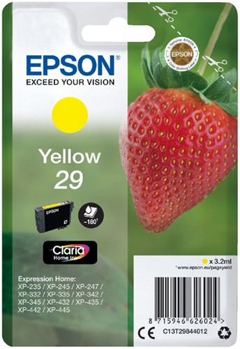 Inktcartridge Epson 29 T2984 geel 1 Stuk