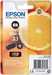 Inktcartridge Epson 33 T3341 foto zwart 1 Stuk