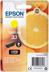 Inktcartridge Epson 33 T3344 geel 1 Stuk