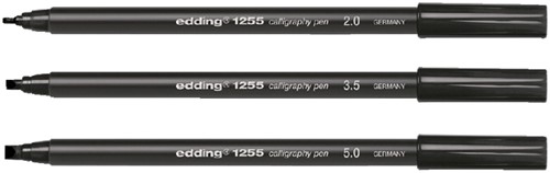 Kalligrafiepen edding 1255 2.0-3.5-5.0mm zwart 3 Stuk-2