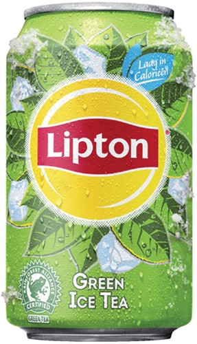 Frisdrank Lipton Ice Tea green blik 330ml 330 Milliliter