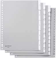 Tabblad Quantore A4 23r pp 1-12 extra breed grijs 1 Set-2