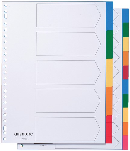 Tabblad Quantore 23rings pp 5-delig assorti 1 Set-2