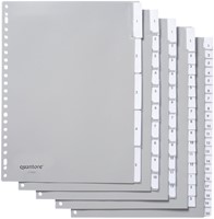 Tabblad Quantore 23rings pp 20delig+venster grijs 1 Set-2
