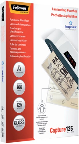 Lamineerhoes Fellowes A4 2x125micron 100 Stuk-1