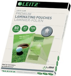 Lamineerhoes Leitz iLAM A5 2x80micron 100 Stuk
