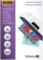 Lamineerhoes Fellowes A4 2x80micron mat 100 Stuk-3