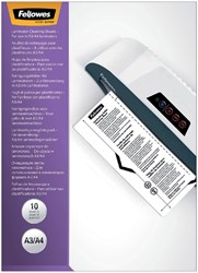 Lamineer schoonmaakvel Fellowes A4+A3 10 Stuk