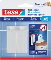 Klevende Spijker tesa tegels  metaal 3kg wit 2 Stuk