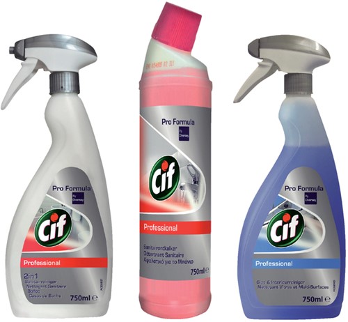Sanitairreiniger Cif Professional spray 750ml 1 Fles-3
