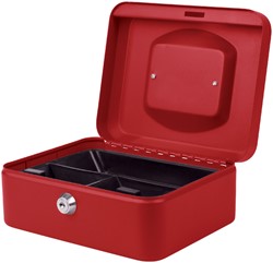 Geldkist Quantore 200x160x90mm rood 1 Stuk