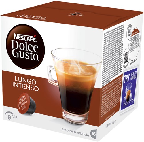 Koffiecups Dolce Gusto lungo intenso 16st 16 Stuk-1