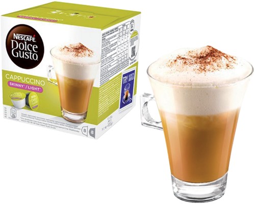 Koffiecups Dolce Gusto cappuccino light 16st 8kop 16 Stuk-2
