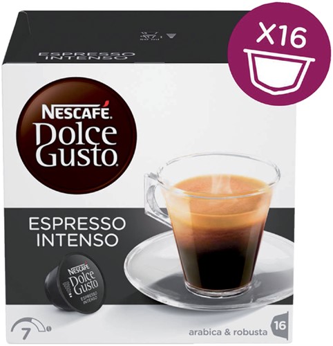 Koffiecups Dolce Gusto espresso intenso 16st 16 Stuk
