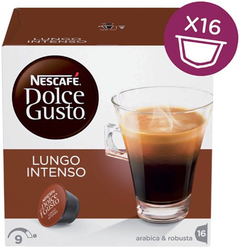 Koffiecups Dolce Gusto lungo intenso 16st 16 Stuk