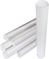 Verzendkoker CleverPack A2 met doppen 20st wit 20 Stuk-1