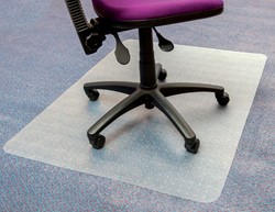 Stoelmat Floortex PVC 120x90cm zachte vloeren 1 Stuk