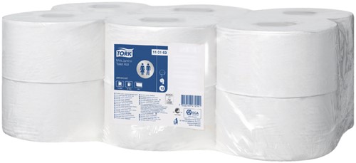 Toiletpapier Tork T2 Universal jumbo klein 1laags 12 Rol-2