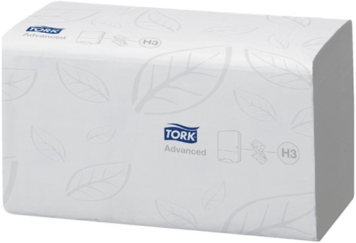 Handdoek Tork H3 Advanced 2laags 248x230mm wit 15 pak-1