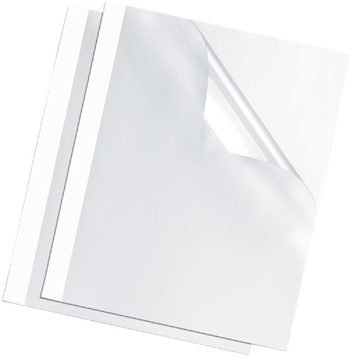 Thermische omslag Fellowes A4 4mm wit 100 stuks-2