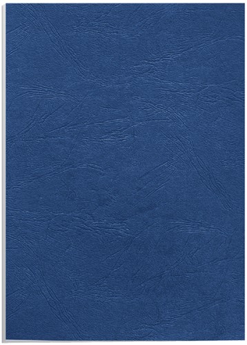 Voorblad Fellowes A4 lederlook royal blauw 100 Stuk-2