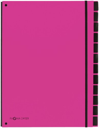 Sorteermap Pagna trend 12tab A4 donkerroze 1 Stuk
