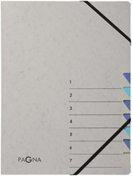 Sorteermap Pagna Easy A4 7 tabs blauw 1 Stuk
