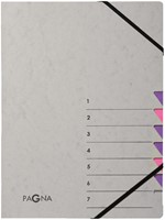 Sorteermap Pagna Easy A4 7 tabs paars lila 1 Stuk