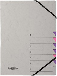 Sorteermap Pagna Easy A4 7 tabs paars lila 1 Stuk