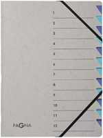 Sorteermap Pagna Easy A4 12 tabs lbl/bl 1 Stuk
