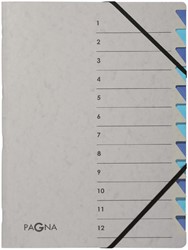 Sorteermap Pagna Easy A4 12 tabs lbl/bl 1 Stuk