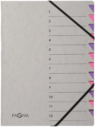 Sorteermap Pagna Easy A4 12tab paars/lila 1 Stuk