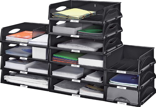 Brievenbak Leitz Sorty standaard  A4 maxi dwars zw 1 Stuk-2