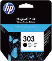 Inktcartridge HP T6N02AE 303 zwart 1 Stuk