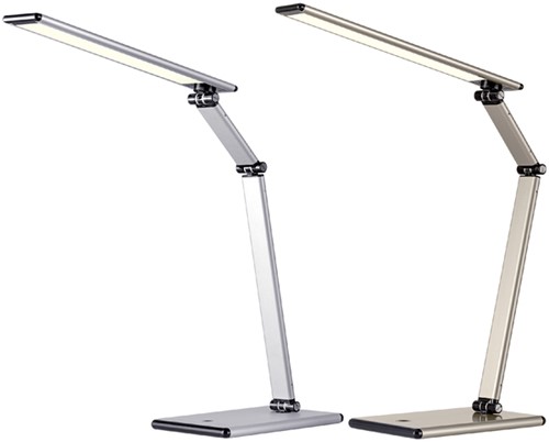 Bureaulamp Hansa led Slim zilvergrijs 1 Stuk-1